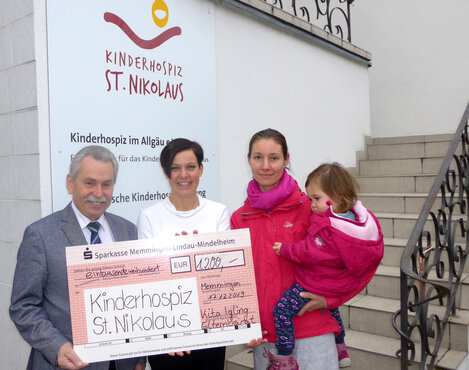 Spende für das Kinderhospiz St. Nikolaus in Memmingen